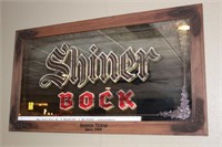 Large Shiner Bock Mirror 53"x29.5"