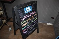 Bud Light Chalkboard Sandwich Board Sign