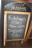 Alaskan Brewing Co Chalkboard Sandwich Board Sign