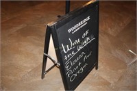 Woodbridge Wine Chalkboard Sandwich Board Sign