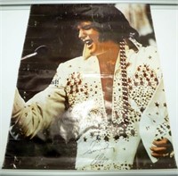 * Autographed Elvis Presley Poster from 1972 -