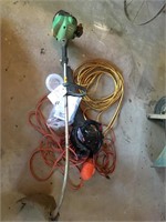 GAS WEEK EATER, ELECTRIC BLOWER, EXT CORDS,