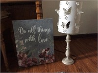 Lamp & Canvas Art