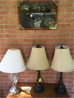 3 LAMPS AND DUCK CLOCK