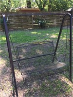 WROUGHT IRON SWING AND FRAME