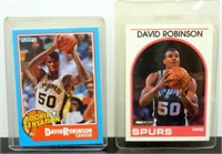 Two David Robinson Center Rookie Cards -
