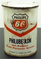 * Phillips 66 Philube ASM 1 lb Grease Can - Nice