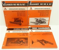 Four Allis-Chalmers Operators Manuals