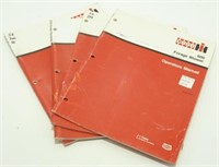 Four Case Operators Manuals - Nice Condition