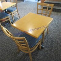 Square table & 2 chairs