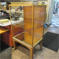 Antique glass bakery display case