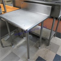 SS prep table 30"wX24"dX36"t