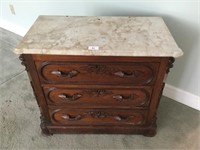 Marble topped wash stand