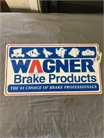 Wagner Brake Products tin sign, 12x22