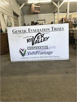 River Valley tin sign, 3 ft x 5 ft