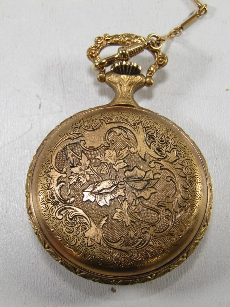 Jewellery Watches Pocket Watches Vintage Rodania Pocketwatch Gold Plated 17 Jewels Swiss Made NOT running 