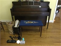 Piano and stool
