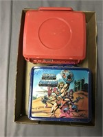 He-Man and Aladdin lunch boxes, no thermoses