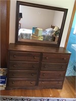 Chest of Drawers and Mirror