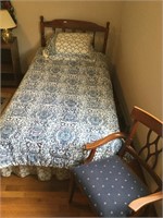 Twin Bed & Chair