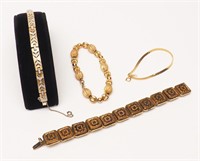 Vintage Gold Toned Bracelet Lot