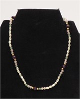 Les Bernard Beaded Semi-Precious Stone Necklace