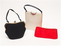 3 Vintage Ladies Handbags