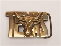 Solid Brass Texas Belt Buckle