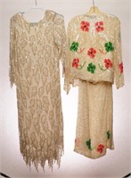 2 Vintage Sequined Dresses
