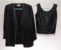 Jacket and Sequined Shell