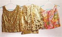 3 Vintage Sequined Shells and Suit
