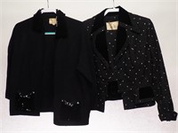 2 Black Vintage Ladies Jackets