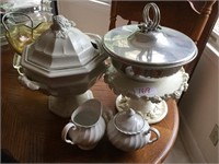Ceramic Tureen, Silver and More