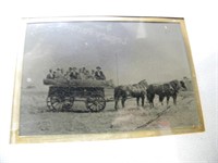 Tintype 1880's wagon team