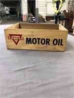 Conoco motor oil wood box 9X12X4