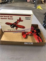 Airplane model #31 travel air factory racer