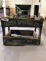 Silver Springs wood crate 11" X 16"