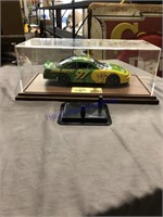 JD model racecar with showcase