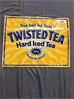 Twisted Tea tin sign 13.5" X 17.5"