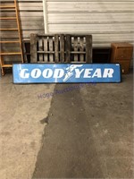 GOOD YEAR tin sign 8 foot long X 18 "