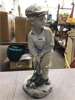 Golfing statue-resin 20" tall