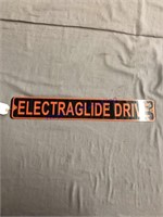 Electraglide drive tin sign 3"X 18"