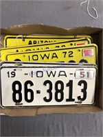 IOWA license plates