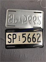 2 special forces US zone Germany licenses plates