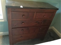 Marble topped chest of drawers