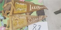 LAKE NORFOLK AND OZARKS VINTAGE PENNANTS