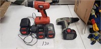 DRILLS WITH BATTERY PACKS