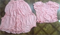 NWT 1990s PEACH TOP AND SKIRT BALI SIZE S/M