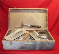 Wooden Box of Masonry Tools
