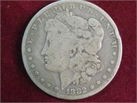 1882 P MORGAN SILVER DOLLAR G